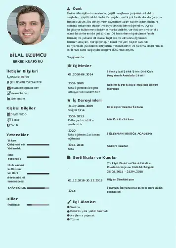 Kuaför Cv Örnekleri cv indir